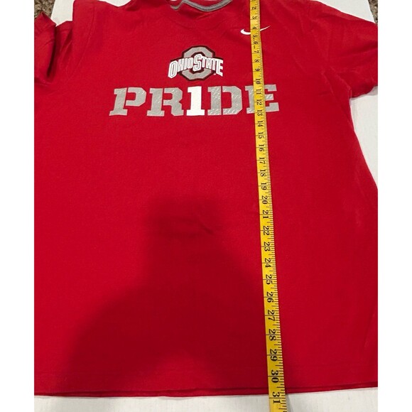 Nike T-Shirt Men's Size XL Color Red Ohio State PRIDE Graphic Regular Fit - Picture 5 of 8